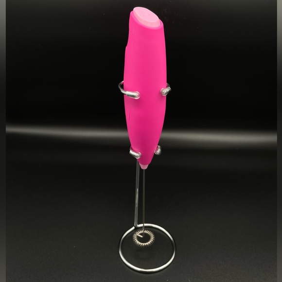 Hot Pink Milk Frother Target Bullseye with Stand - Picture 4 of 9